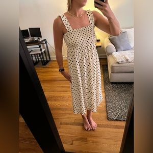 Zara polka dot midi dress